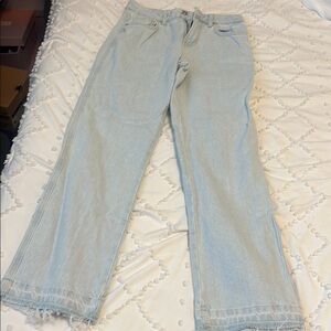 Zara Blue Straight Leg Jeans with Soft Denim